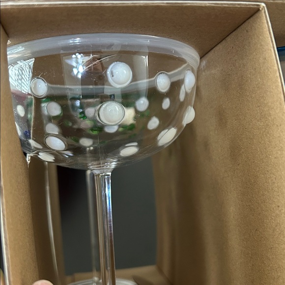 Kate Spade x Target NIB 8.11-Ounce 4-Piece Polka Dot Acrylic Coupe Drinkware Set - Picture 11 of 16